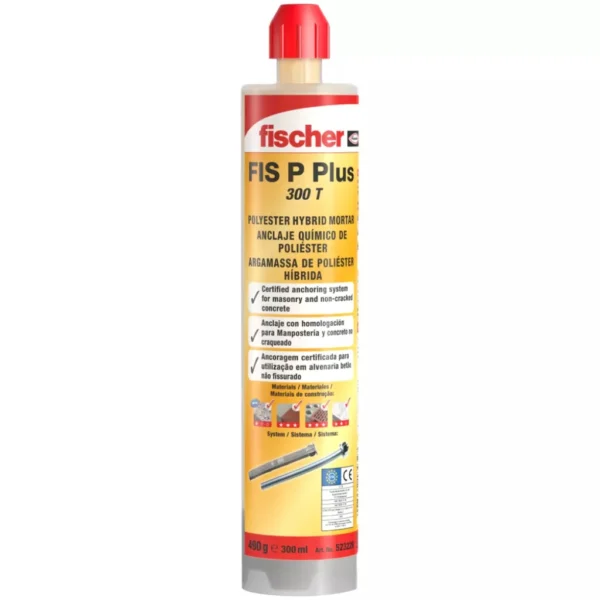 Cartucho Anclaje Químico 300ml FISCHER FIS P Plus 300 T