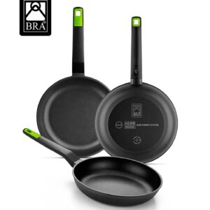 Set 3 Sartenes BRA A841202 Gastro 20-24-28 cms