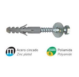 Juego Tirafondos Soporte Calentador HYDRAFIX 8x70