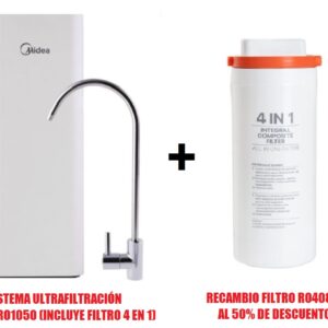 Sistema de Flujo Directo ECO UF MIDEA (sin rechazo de agua) + Filtro al 50% de descuento
