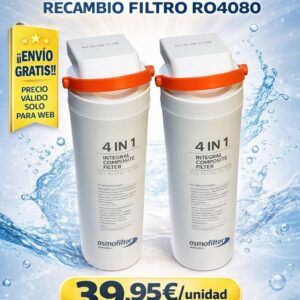 ¡¡ENVÍO GRATIS!! X2 Recambio Membrana Ultrafiltración y Filtro PCB OSMOFILTER RO4080