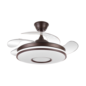 Ventilador Techo Aspas Retráctiles Dc Dani 59w 6980lm Marrón 4 Aspas 106d ABRILA