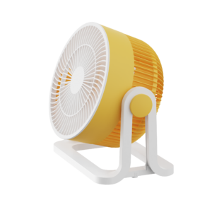 Ventilador Sobremesa Funchal Amarillo 32w 3aspas 3vel Orientable 24x25x15,5cm