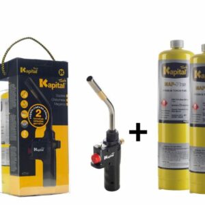 Pack Soplete KAPITAL Piezo KT777P + 2 Cartuchos Gas Map-Plus