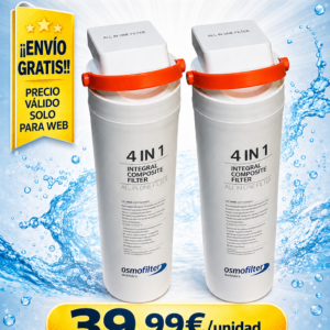 ¡¡ENVÍO GRATIS!! X2 Recambio Membrana Ultrafiltración y Filtro PCB OSMOFILTER RO4080